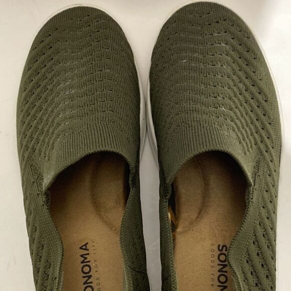 Sonoma Women's Green Vitalize Ortholite Knit Slip-On Sneakers Size 7 - Picture 6 of 16